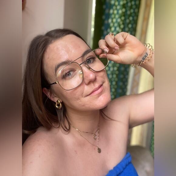 Vintage Accessories - Vintage Oversized Metal Framed Glasses - FRAMES ONLY - RX Needs to be replaced